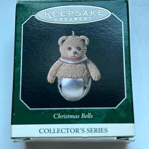Vintage new in box 1998 Hallmark small Christmas Bells Keepsake Ornaments